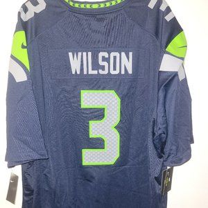 Nike SEATTLE SEAHAWKS RUSSELL WILSON Men's JERSEY Sz 3XL or 4XL New w tags $120
